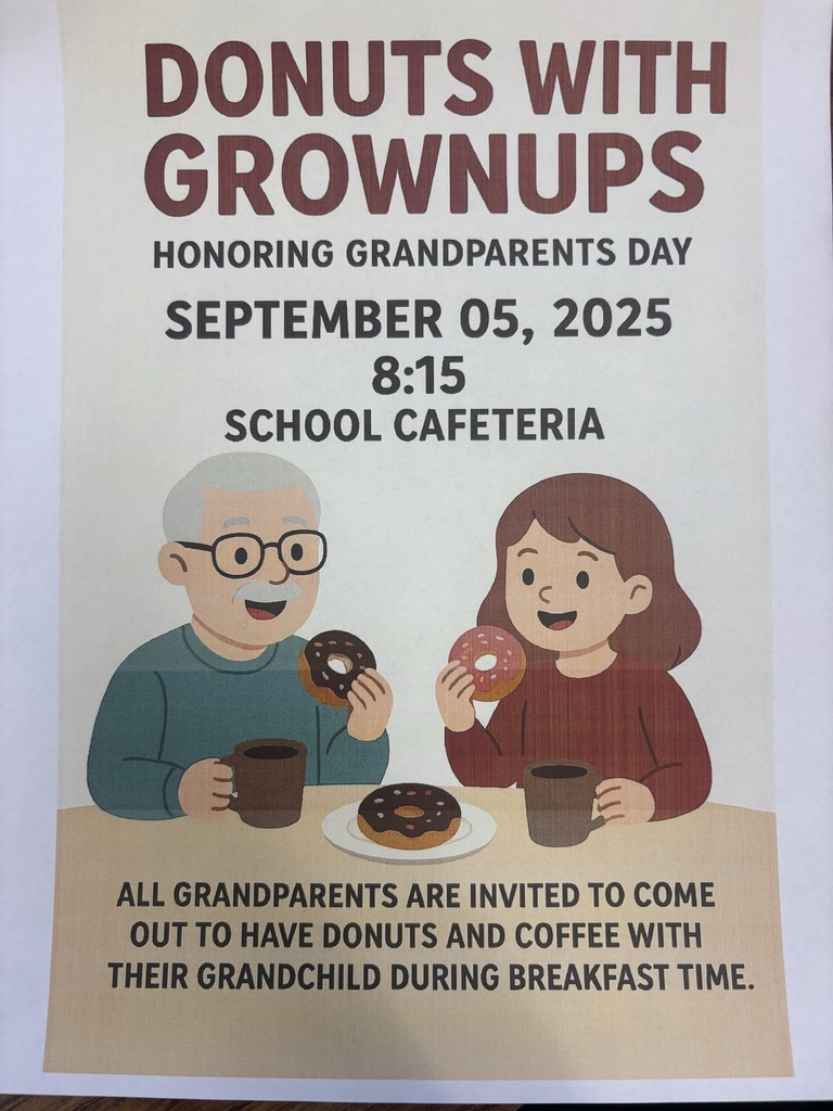 Join us for our DONUTS with GROWNUPS honoring our Grandparents.