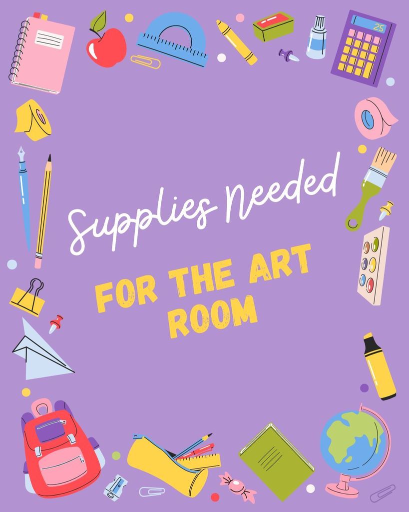 Supplies for Art Room