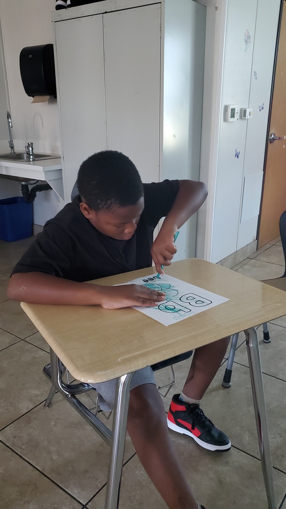 Student coloring 
