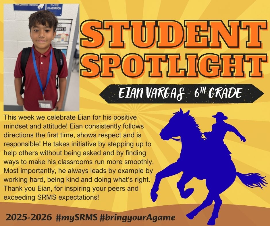 This week's SRMS Trailblazer - Blazing a path of excellence!