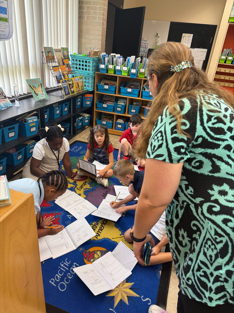 Mrs. Hughes’  3rd grade students in science class.