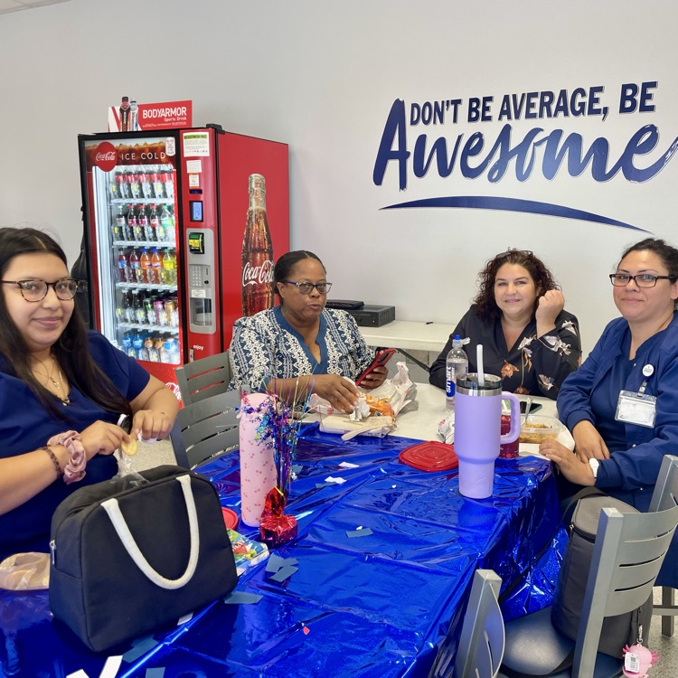 LPN students taking time for a sweet treat. 