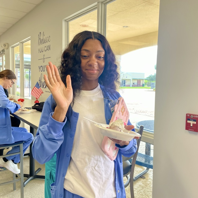 Someone likes the ice cream 😃