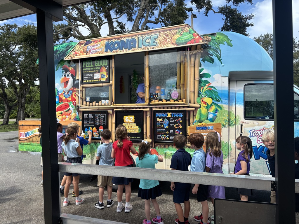 Mrs. Bing's first grade class earned Kona Ice today for having 100% of her students activate their Read-A-Thon page on kickoff day last week!