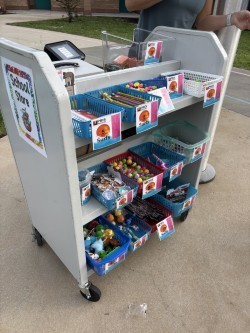The Beachland PBIS Store was in full swing this morning.