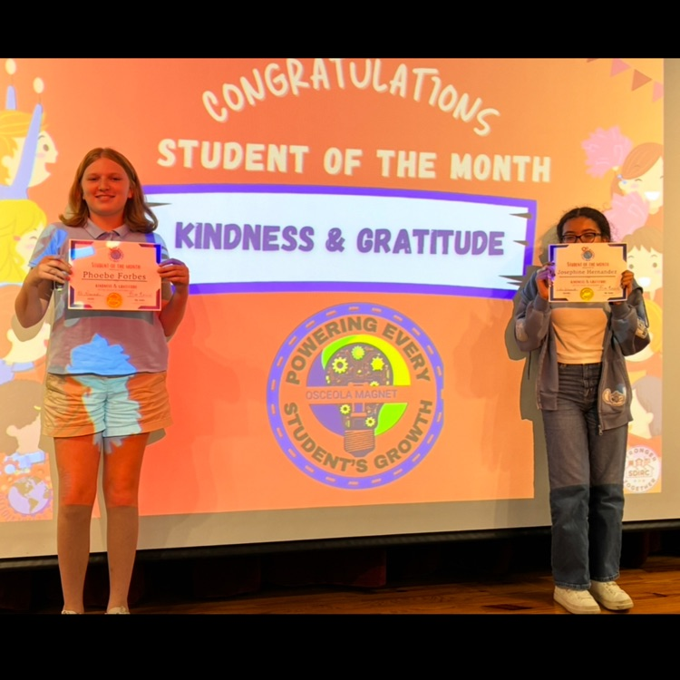 Student of the month ceremony 