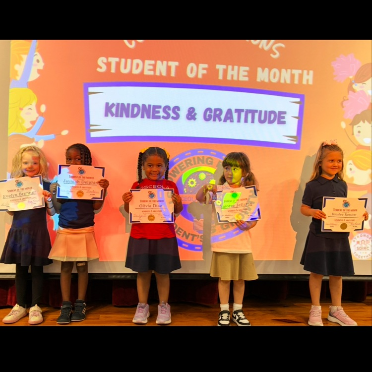 Student of the month ceremony 
