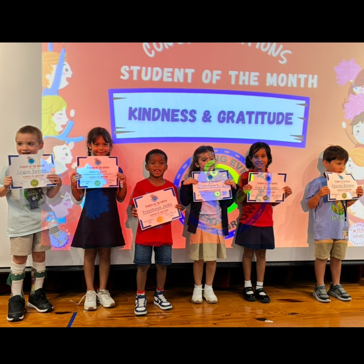 Student of the month ceremony 