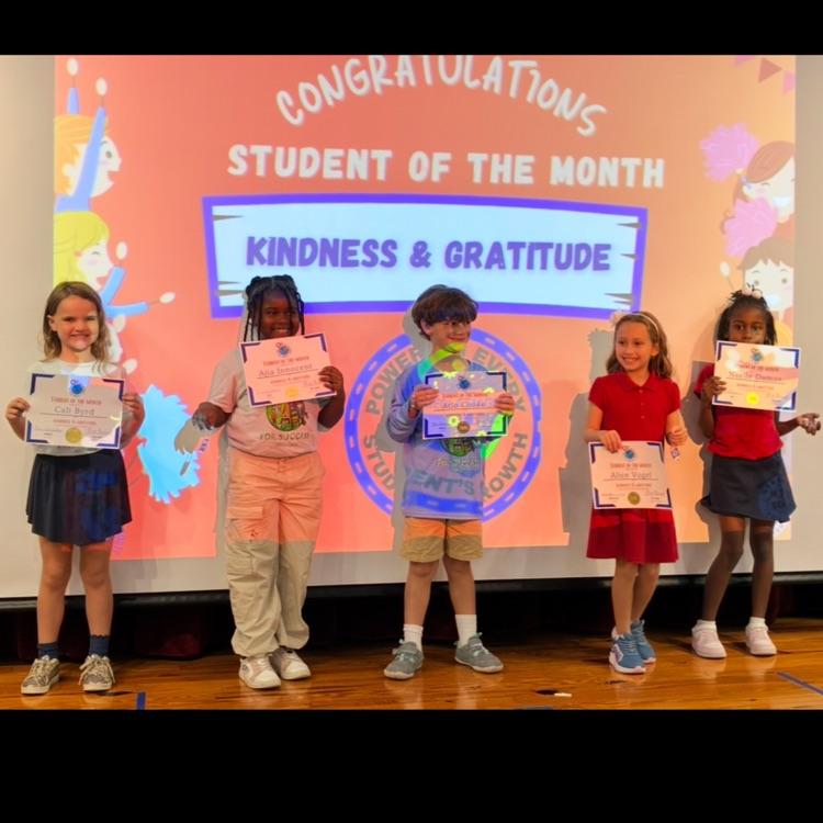 Student of the month ceremony 