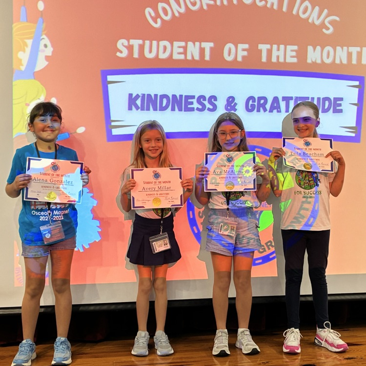 Student of the month ceremony 