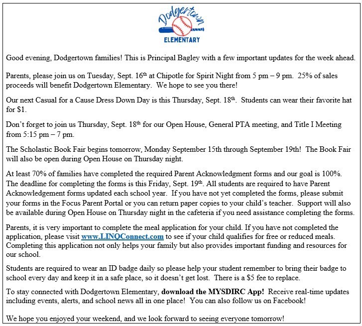 Weekly Updates