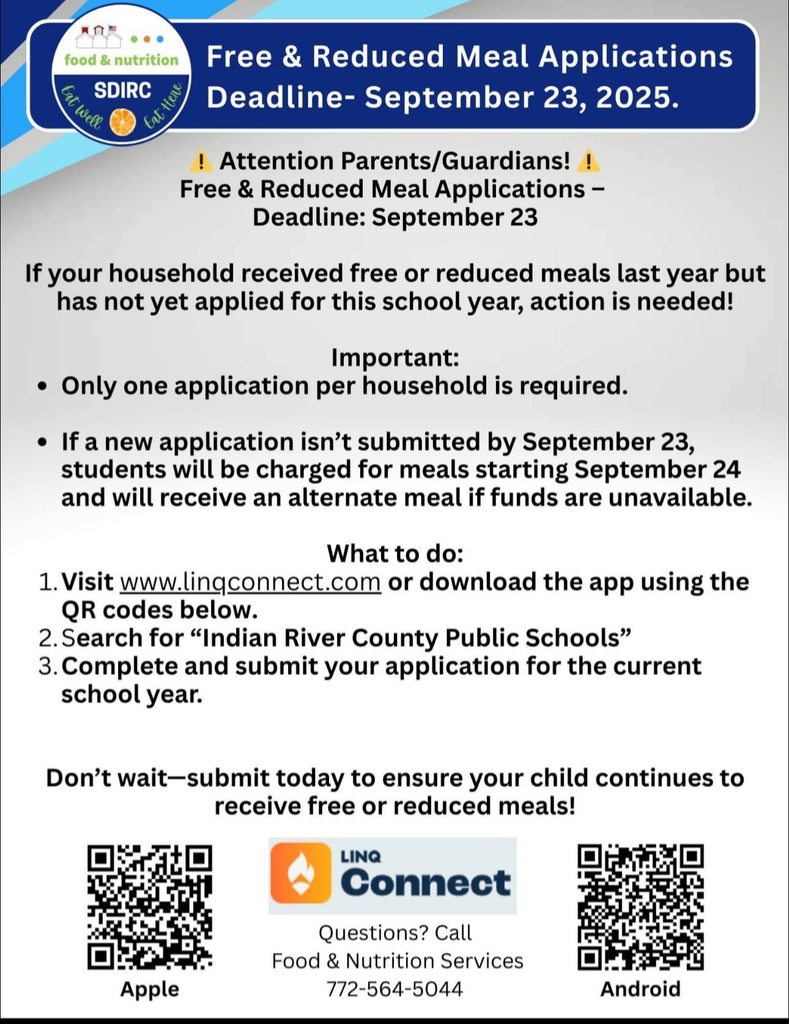 Free and Reduced Meal Applications