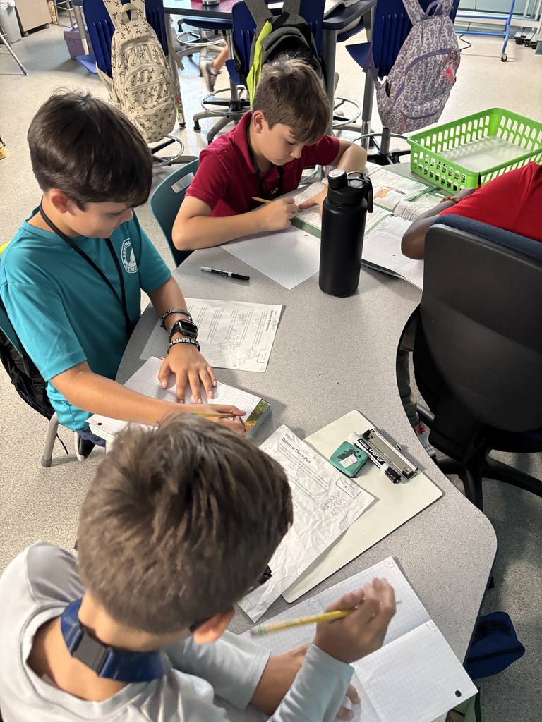 Mr. K’s 5th grade class working on Decimal Estimates word problems ✖️➗➕➖🟰