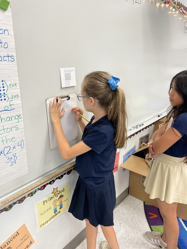 Students engaging in science and math