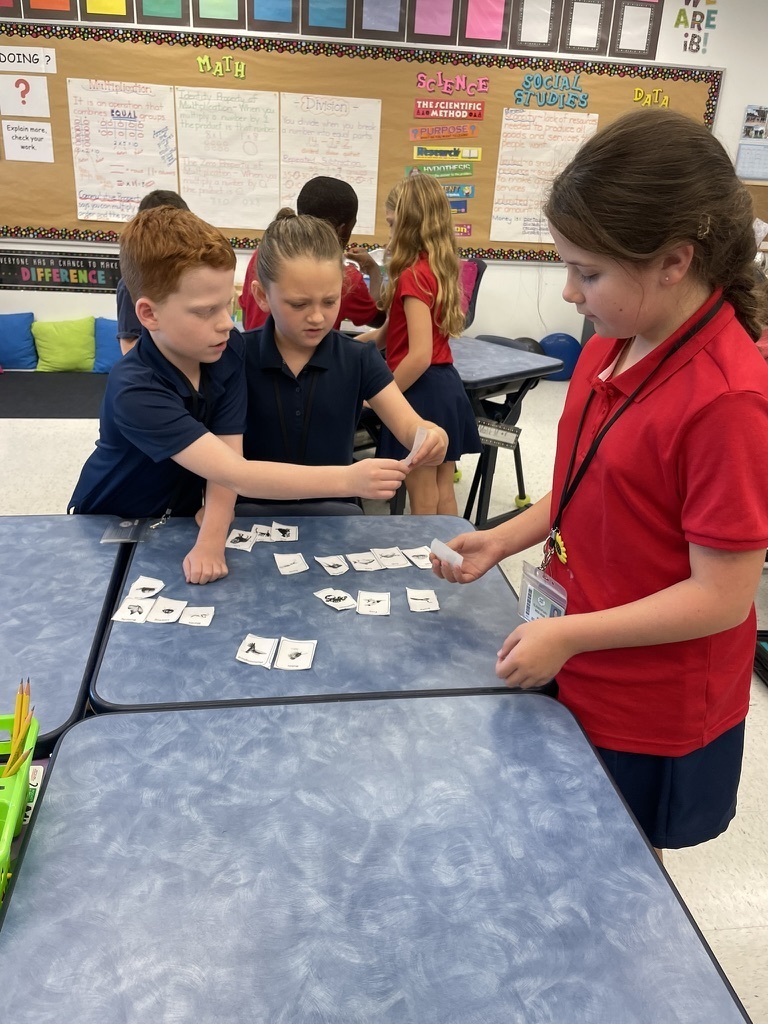 Students engaging in science and math
