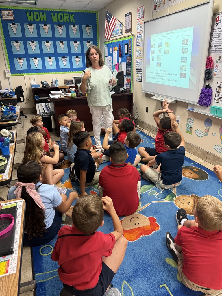 2nd grade learning about Ancient Greek Civilization.