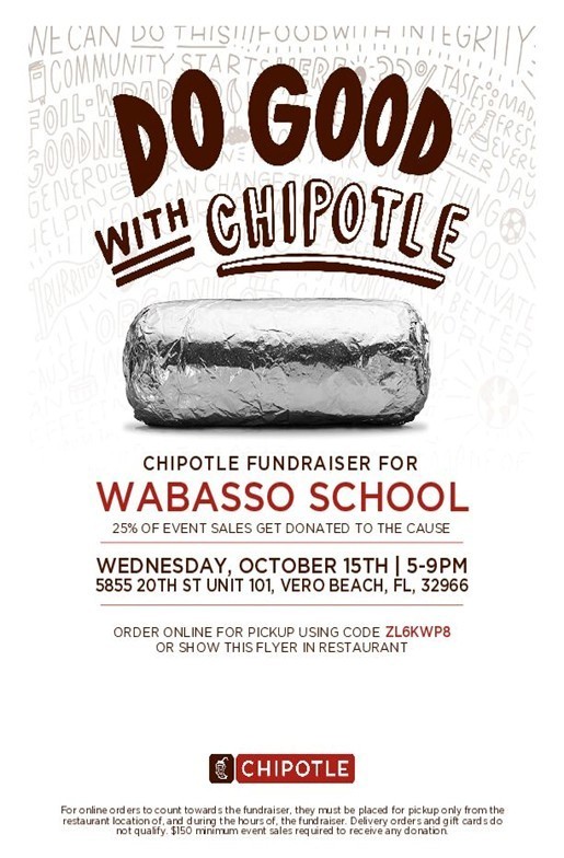 Chipotle fundraiser 5-9 10/15