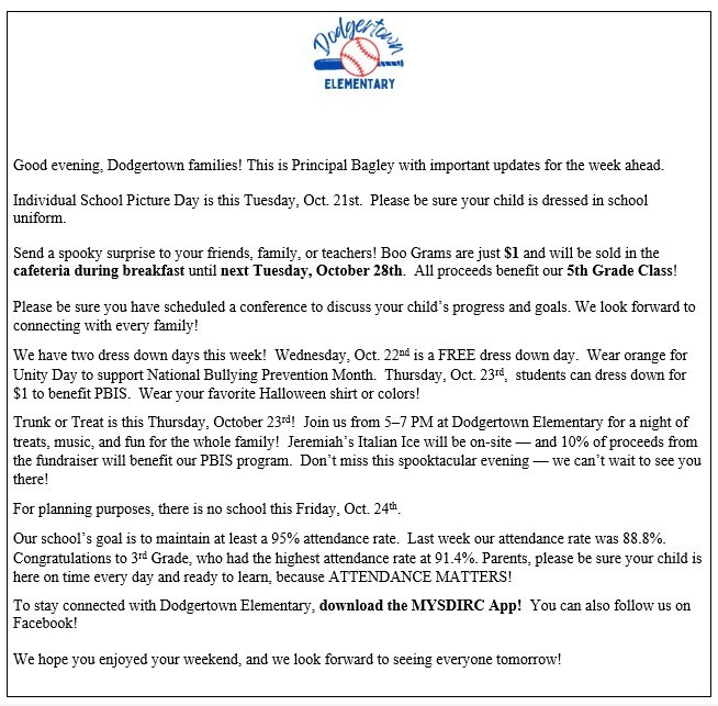 Weekly Updates