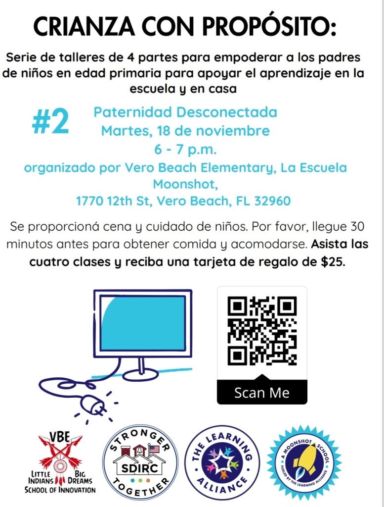 Parenting workshop flyer in Spanish