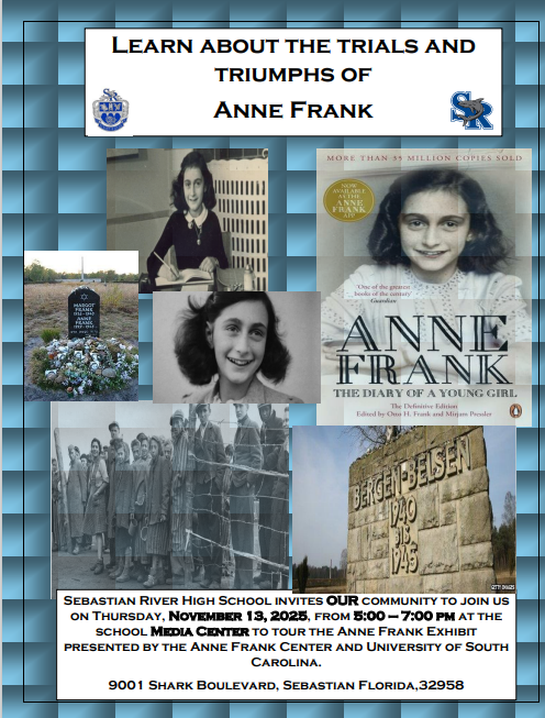 Flyer for Anne Frank exhibit
