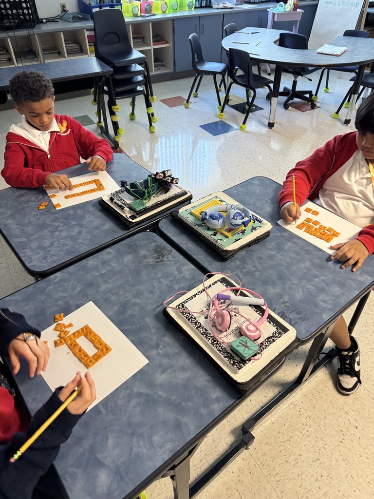 students using cheez its in math