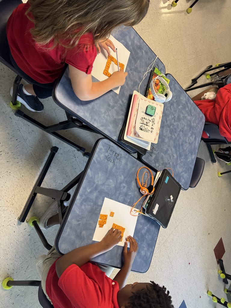 students using cheez its in math