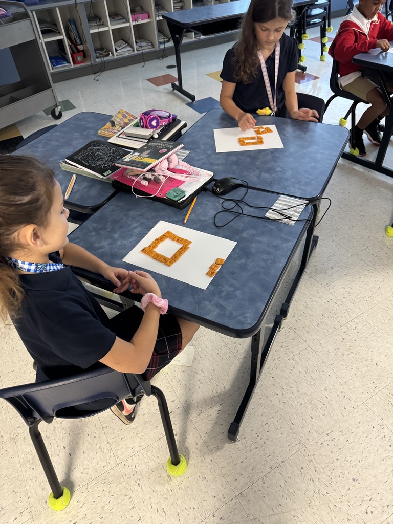 students using cheez its in math
