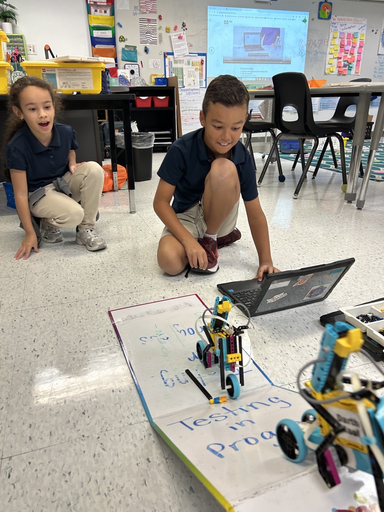 students working on lego spike