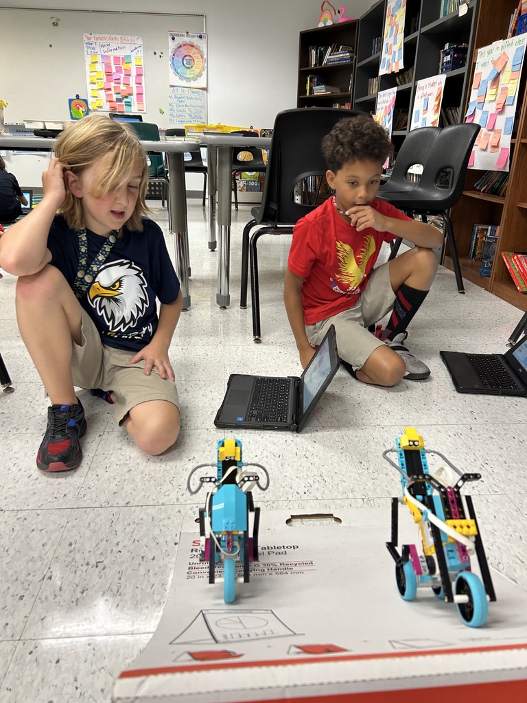 students working on lego spike