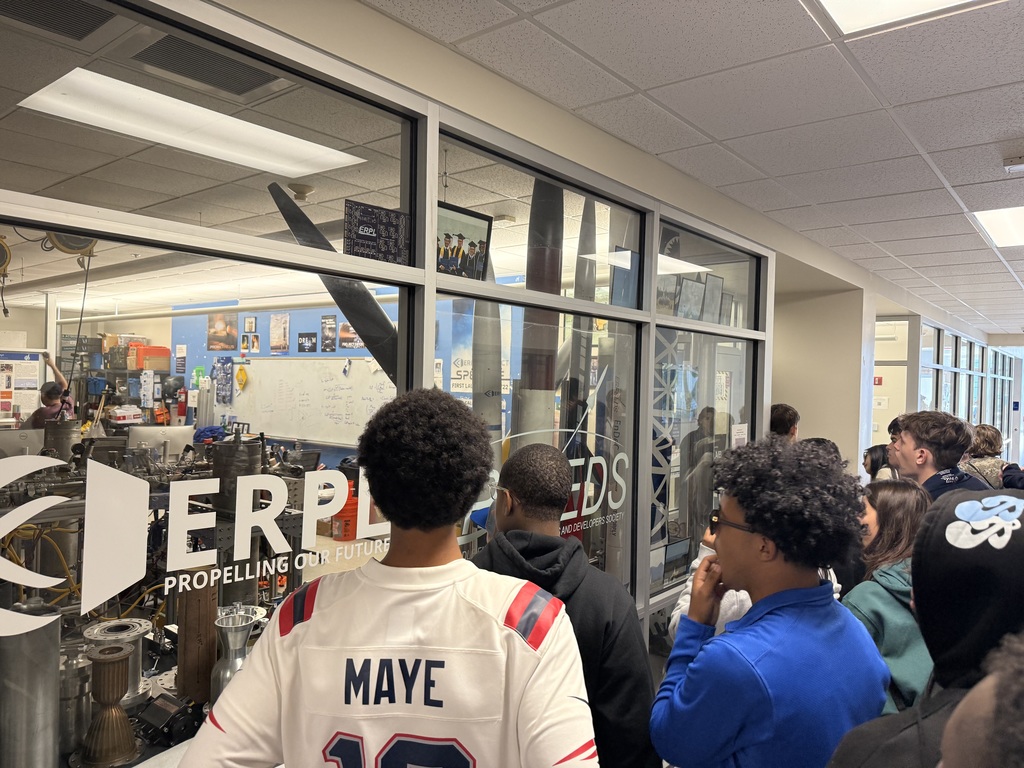Students touring Embry Riddle