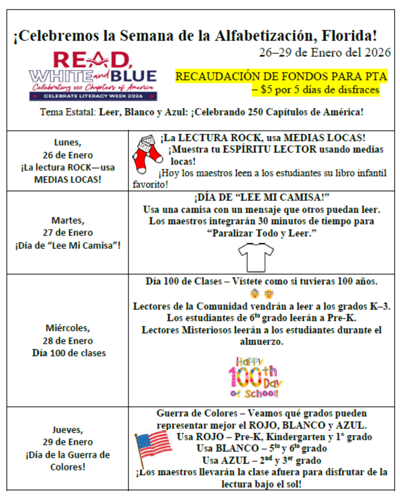 Literacy Week Spanish