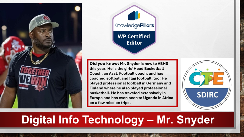 Digital Info Tech-Mr. Snyder