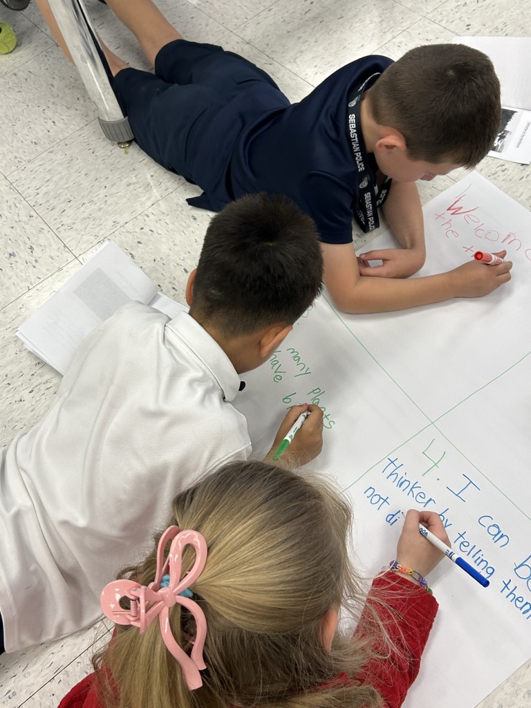 students working in groups