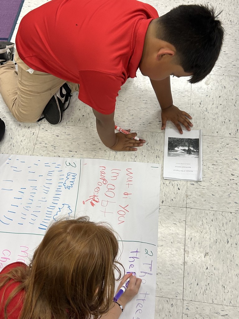 students working in groups