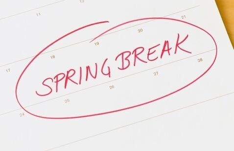 Spring break 3/30-4/3