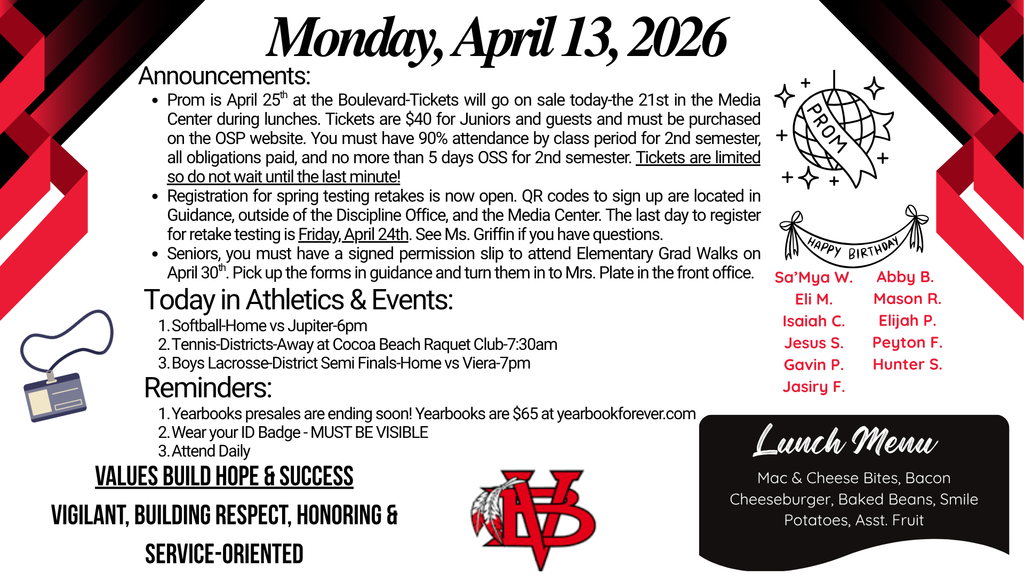 Today's announcements