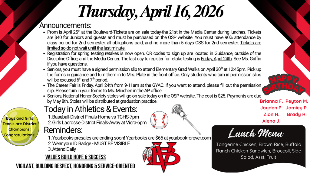 Today's announcements