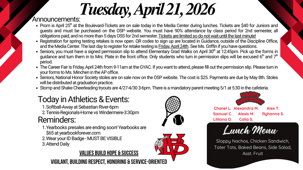 Today's announcements