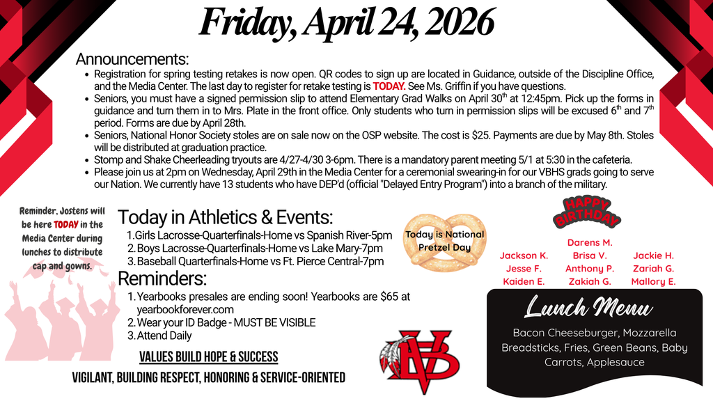 today's announcements