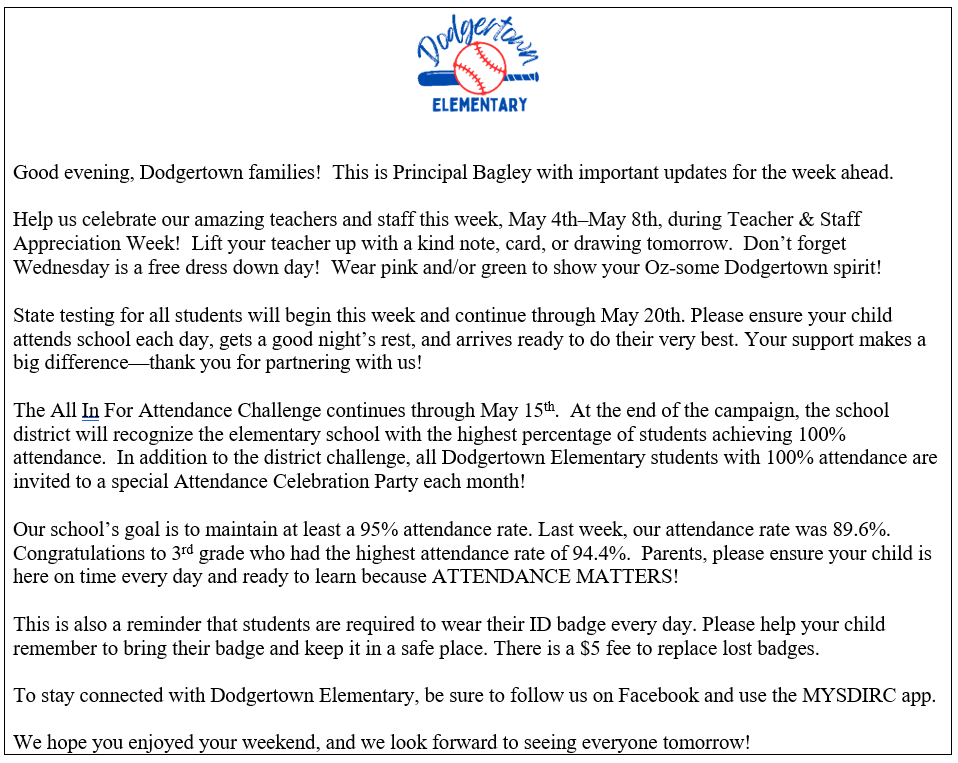Weekly Updates