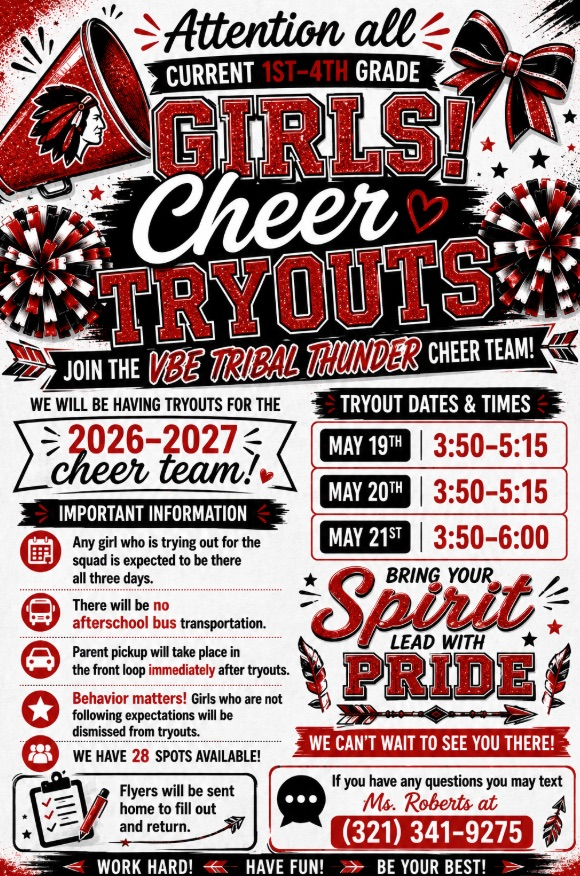 cheer tryouts flyer