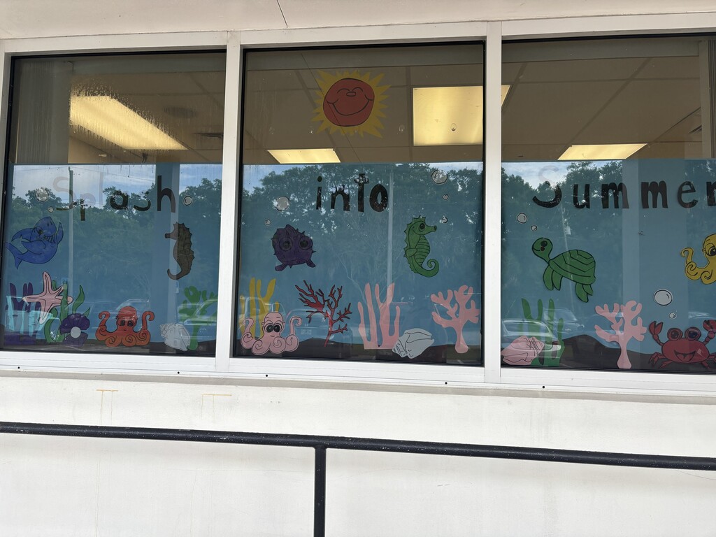 teacher window decor sea animals