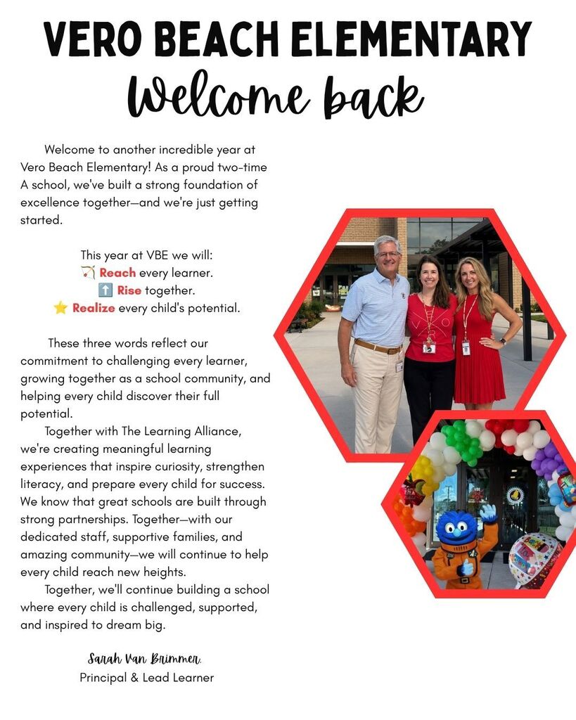 Welcome Back Message for families