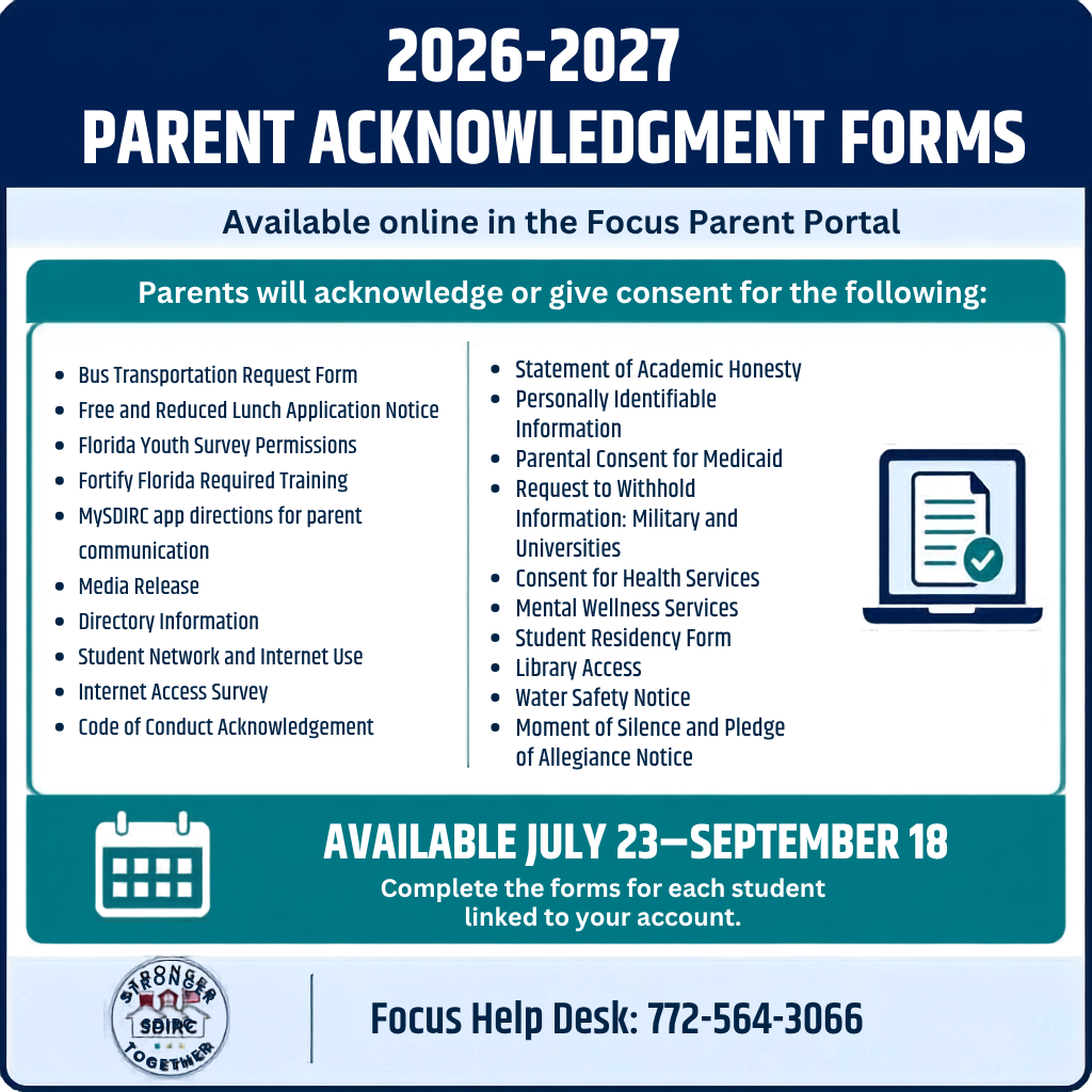 parent acknowledgment form