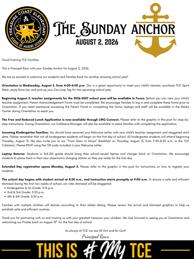 Sunday Anchor 8/2