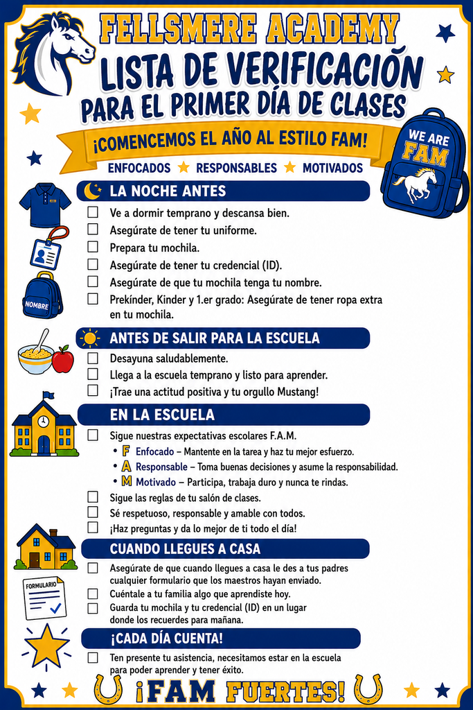 FAM Checklist Spanish