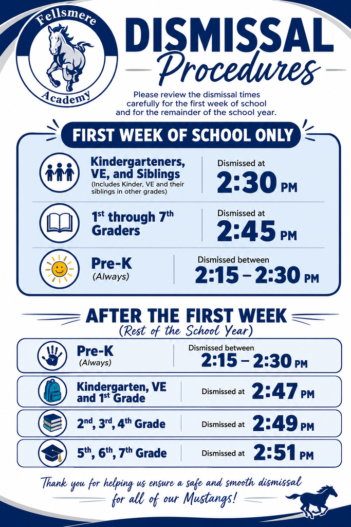 Dismissal times