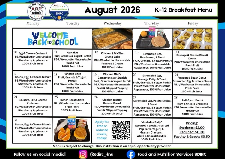 Breakfast Menu