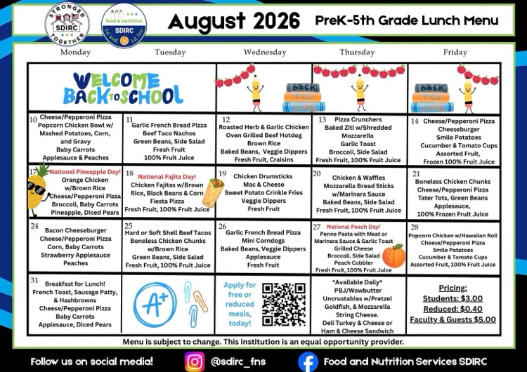 Lunch Menu