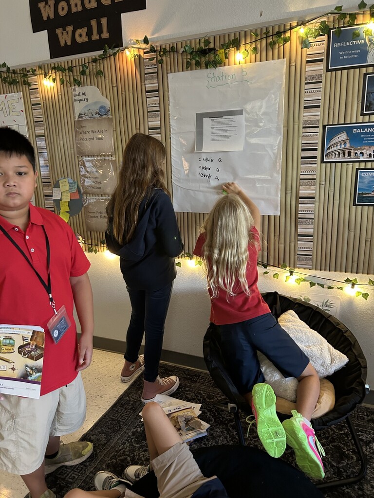 students working